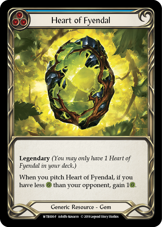 Heart of Fyendal [Welcome to Rathe 1st Edition] Alpha Print Cold Foil