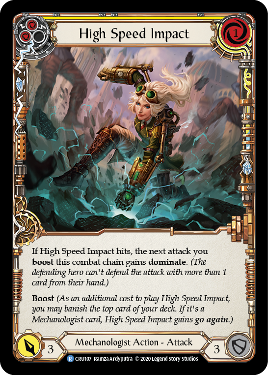 High Speed Impact (Yellow) [Crucible of War 1st Edition] 1st Edition Normal