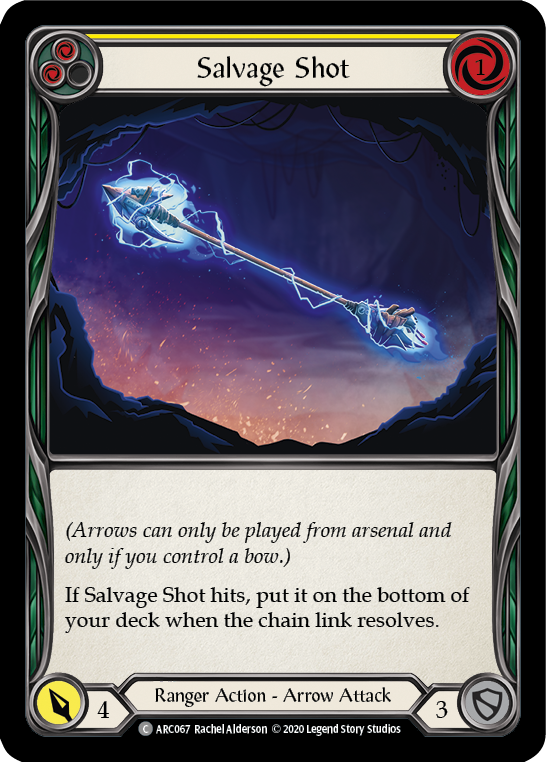 Salvage Shot (Yellow) [Arcane Rising Unlimited] Unlimited Rainbow Foil