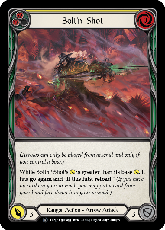 Bolt'n' Shot (Yellow) [Tales of Aria Unlimited] Unlimited Rainbow Foil