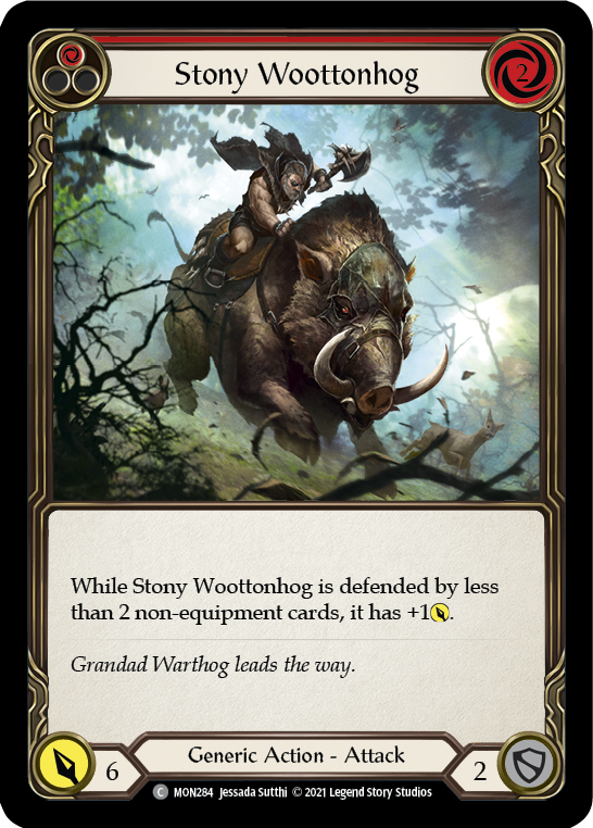 Stony Woottonhog (Red) [Monarch 1st Edition] 1st Edition Normal