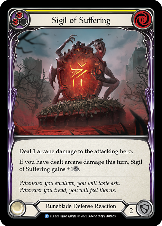 Sigil of Suffering (Yellow) [Tales of Aria 1st Edition] 1st Edition Normal