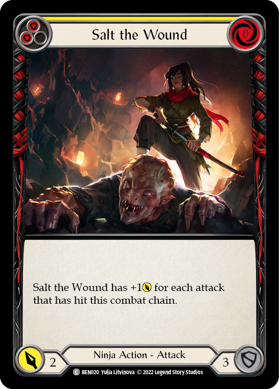 Salt the Wound (Yellow) [Outsiders] (Benji Blitz Deck)