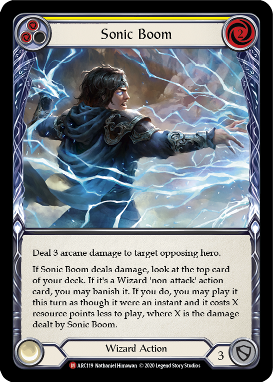 Sonic Boom [Arcane Rising Unlimited] Unlimited Rainbow Foil