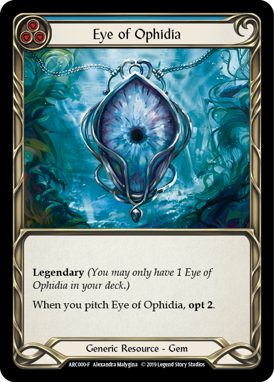 Eye of Ophidia [Arcane Rising 1st Edition] 1st Edition Cold Foil