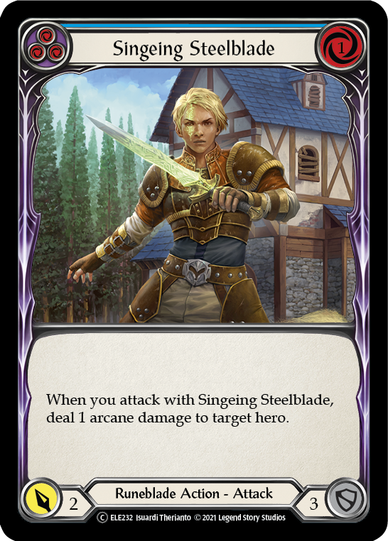 Singeing Steelblade (Blue) [Tales of Aria Unlimited] Unlimited Normal