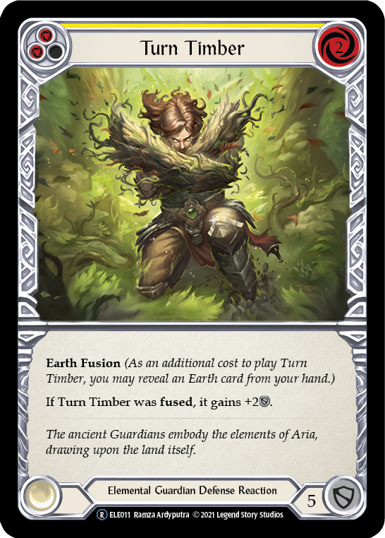 Turn Timber (Yellow) [Tales of Aria Unlimited] Unlimited Rainbow Foil
