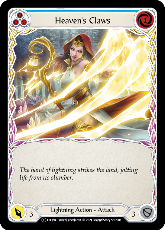 Heaven's Claws (Blue) [Tales of Aria Unlimited] Unlimited Rainbow Foil