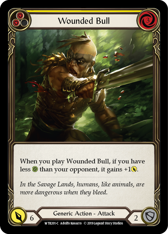 Wounded Bull (Yellow) [Welcome to Rathe 1st Edition] Alpha Print Normal