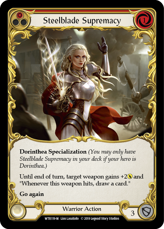 Steelblade Supremacy [Welcome to Rathe 1st Edition] Alpha Print Rainbow Foil