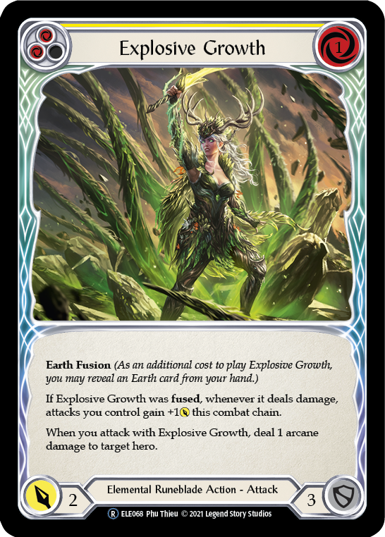 Explosive Growth (Yellow) [Tales of Aria Unlimited] Unlimited Rainbow Foil