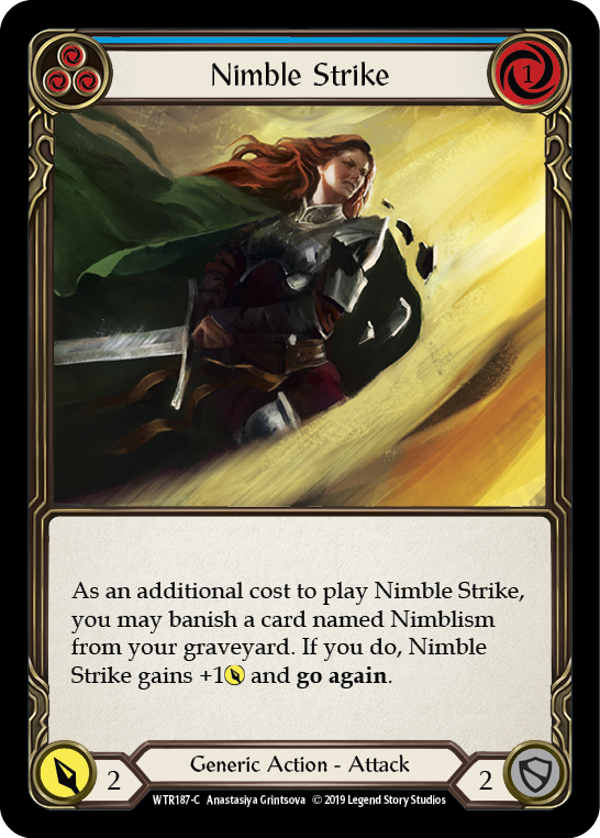 Nimble Strike (Blue) [Welcome to Rathe 1st Edition] Alpha Print Normal
