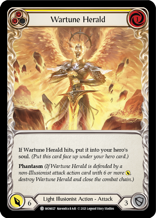 Wartune Herald (Yellow) [Monarch 1st Edition] 1st Edition Normal