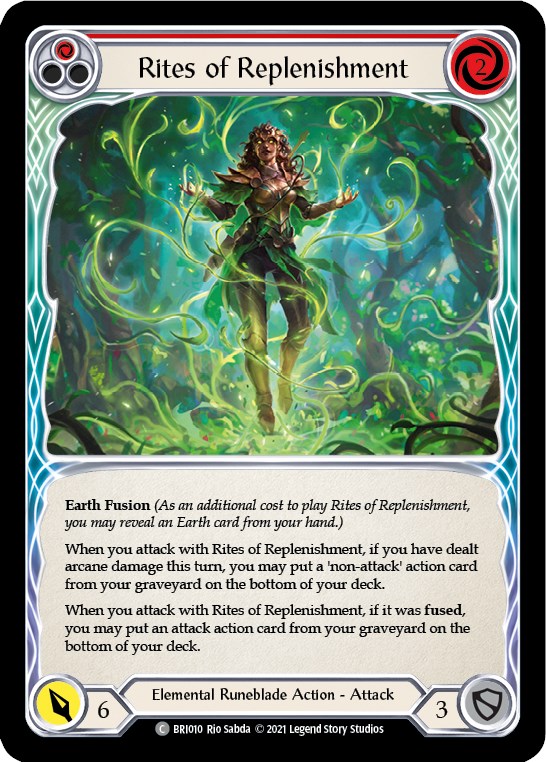 Rites of Replenishment (Red) [Tales of Aria Blitz Deck] 1st Edition Normal