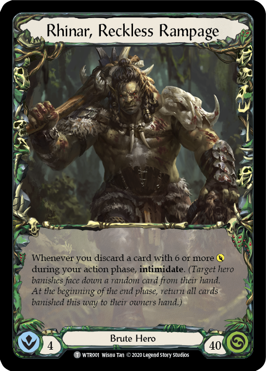 Harmonized Kodachi // Rhinar, Reckless Rampage [Welcome to Rathe Unlimited] Unlimited Normal