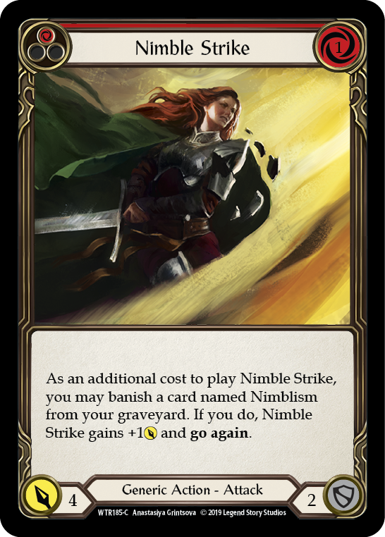 Nimble Strike (Red) [Welcome to Rathe 1st Edition] Alpha Print Rainbow Foil