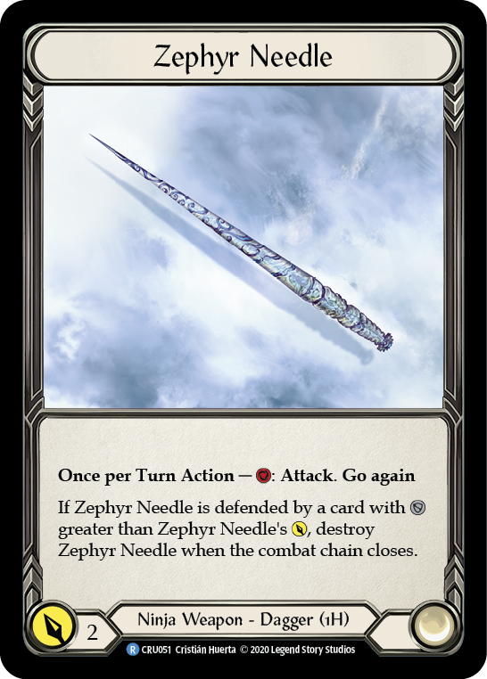 Zephyr Needle [Crucible of War 1st Edition] 1st Edition Normal