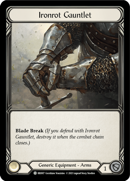 Ironrot Gauntlet [Tales of Aria Blitz Deck] 1st Edition Normal