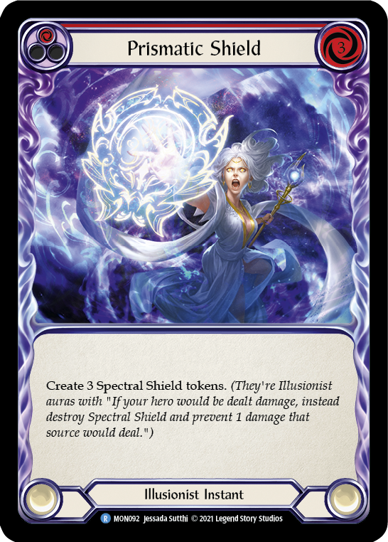 Prismatic Shield (Red) [Monarch 1st Edition] 1st Edition Normal