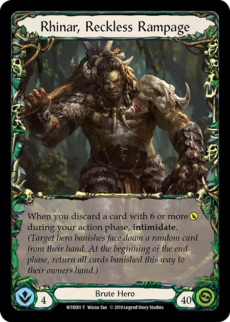 Quicken // Rhinar, Reckless Rampage [Welcome to Rathe 1st Edition] 1st Edition Normal