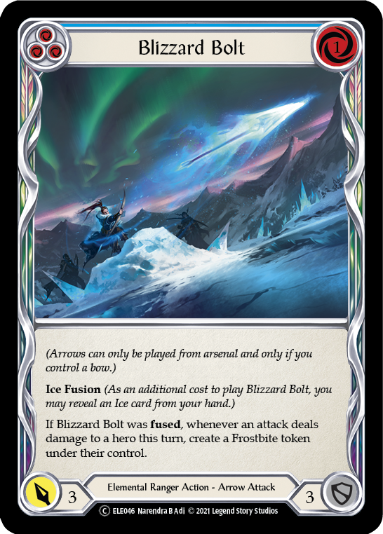 Blizzard Bolt (Blue) [Tales of Aria Unlimited] Unlimited Rainbow Foil
