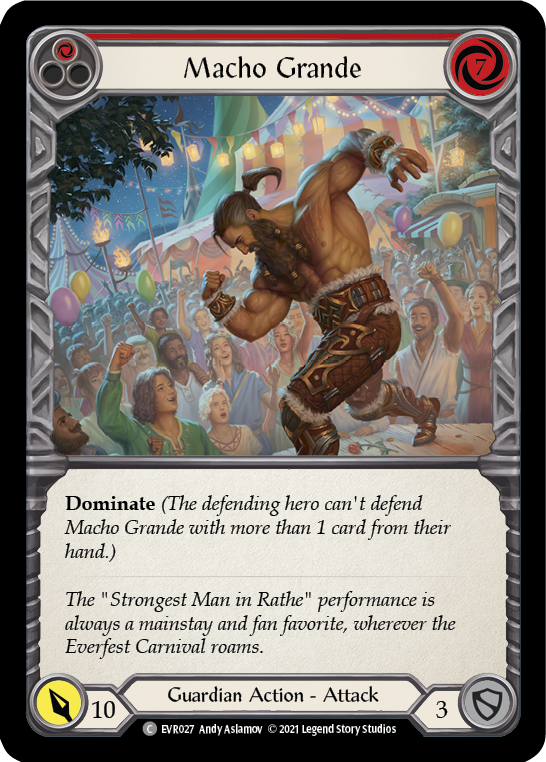 Macho Grande (Red) [Everfest] 1st Edition Rainbow Foil