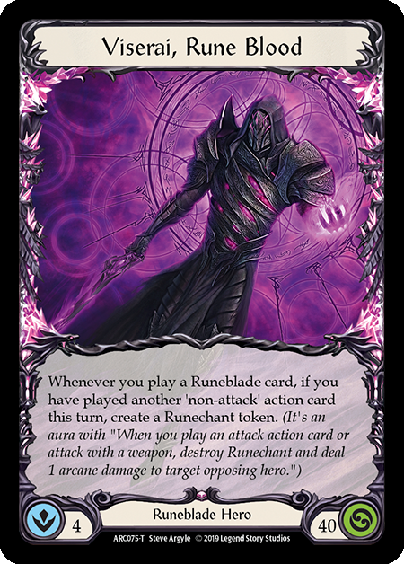 Death Dealer // Viserai, Rune Blood [Arcane Rising 1st Edition] 1st Edition Normal