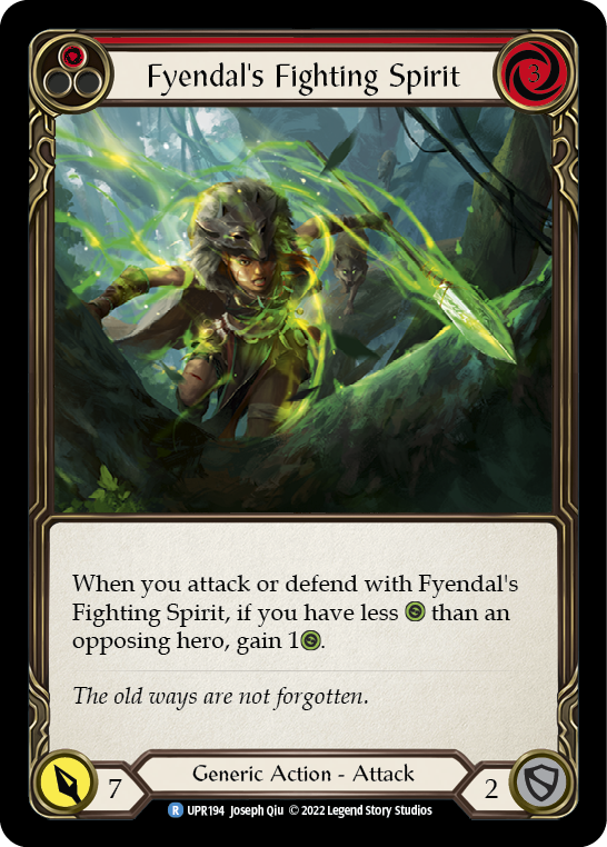 Fyendal's Fighting Spirit (Red) [Uprising] Rainbow Foil