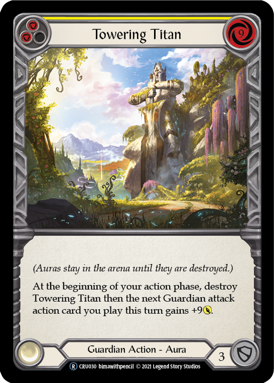 Towering Titan (Yellow) [Crucible of War Unlimited] Unlimited Rainbow Foil