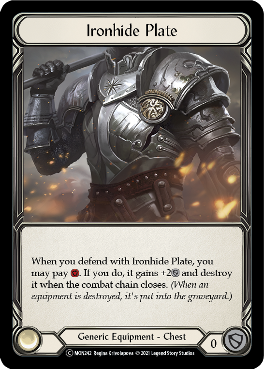Ironhide Plate [Monarch Unlimited] Unlimited Rainbow Foil