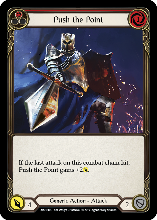 Push the Point (Red) [Arcane Rising 1st Edition] 1st Edition Normal