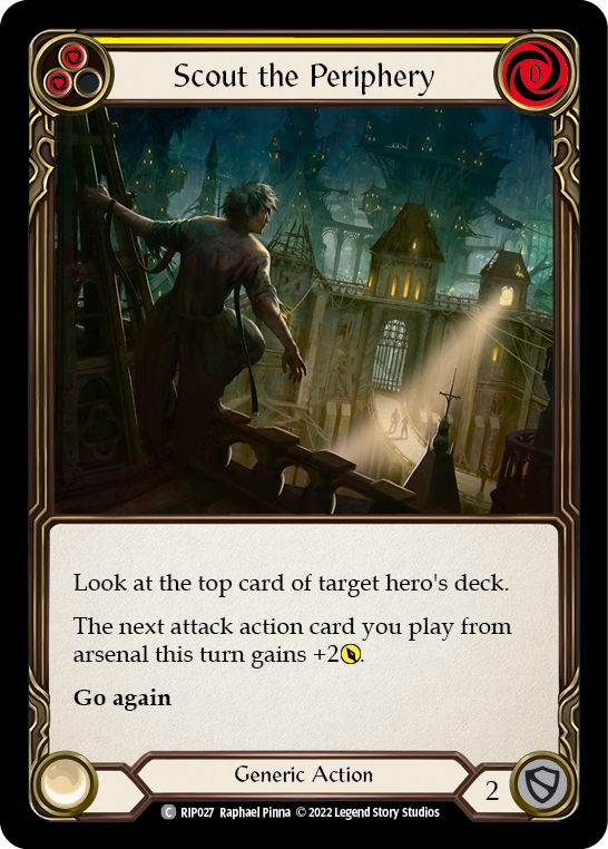 Scout the Periphery (Yellow) [Outsiders] (Riptide Blitz Deck)