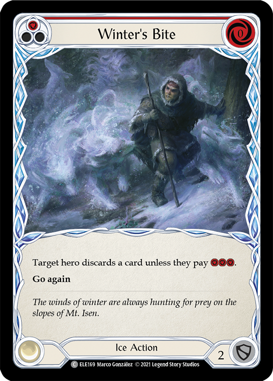 Winter's Bite (Red) [Tales of Aria 1st Edition] 1st Edition Rainbow Foil