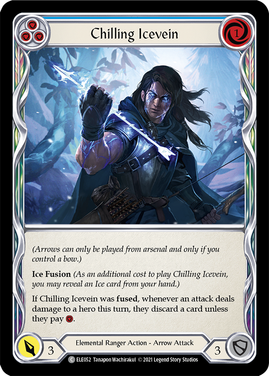 Chilling Icevein (Blue) [Tales of Aria 1st Edition] 1st Edition Rainbow Foil