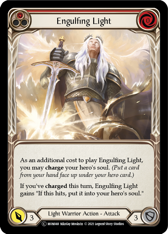 Engulfing Light (Red) [Monarch Unlimited] Unlimited Rainbow Foil