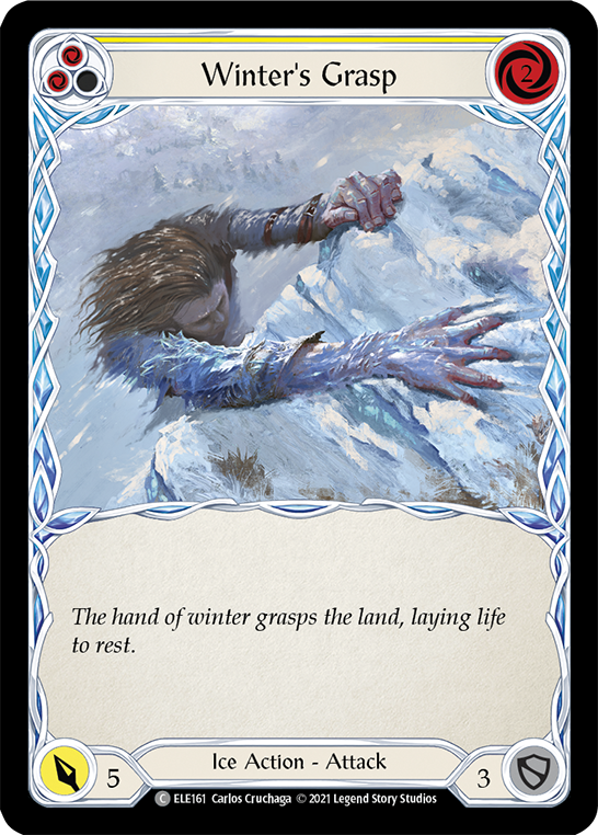 Winter's Grasp (Yellow) [Tales of Aria 1st Edition] 1st Edition Rainbow Foil