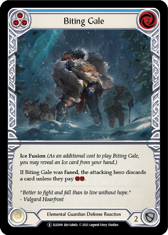 Biting Gale (Blue) [Tales of Aria Unlimited] Unlimited Rainbow Foil