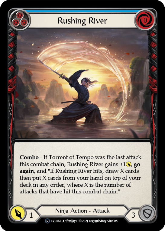 Rushing River (Blue) [Crucible of War Unlimited] Unlimited Rainbow Foil