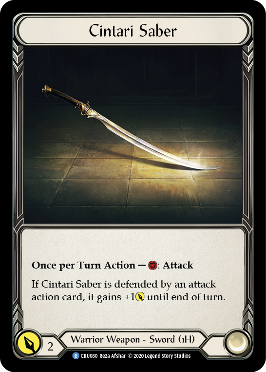 Cintari Saber [Crucible of War 1st Edition] 1st Edition Cold Foil