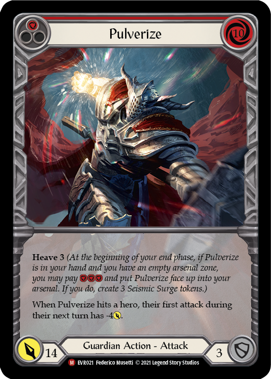 Pulverize [Everfest] 1st Edition Extended Art Rainbow Foil