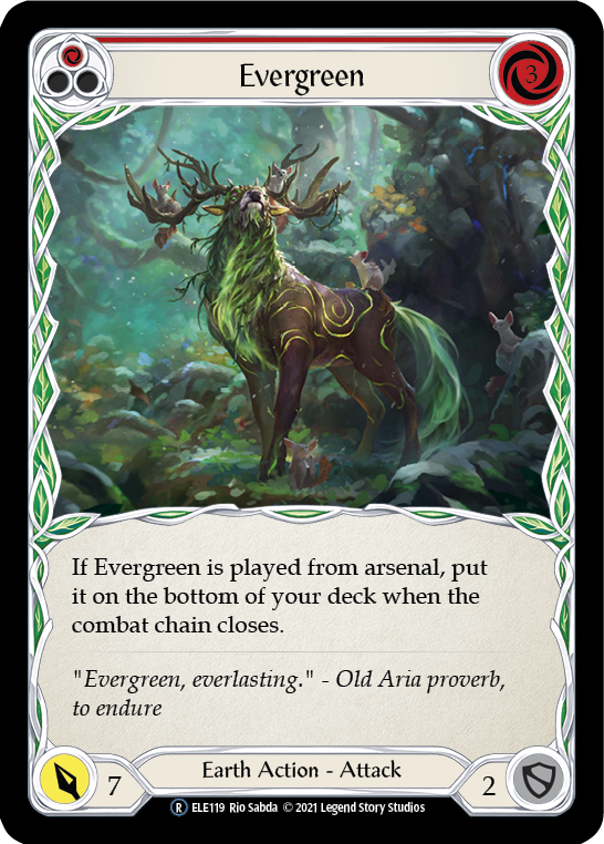 Evergreen (Red) [Tales of Aria Unlimited] Unlimited Rainbow Foil