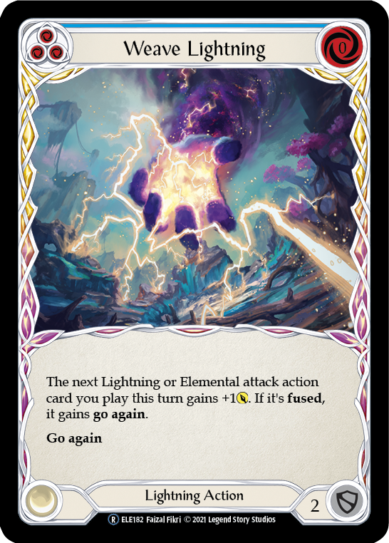 Weave Lightning (Blue) [Tales of Aria Unlimited] Unlimited Rainbow Foil