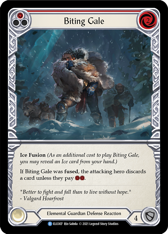 Biting Gale (Red) [Tales of Aria 1st Edition] 1st Edition Rainbow Foil