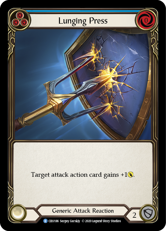 Lunging Press [Crucible of War 1st Edition] 1st Edition Rainbow Foil