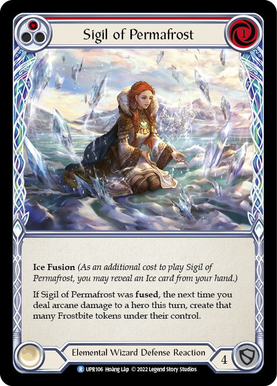 Sigil of Permafrost (Red) [Uprising] Rainbow Foil