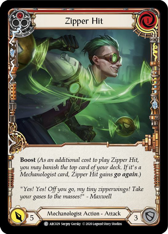 Zipper Hit (Red) [Arcane Rising Unlimited] Unlimited Rainbow Foil