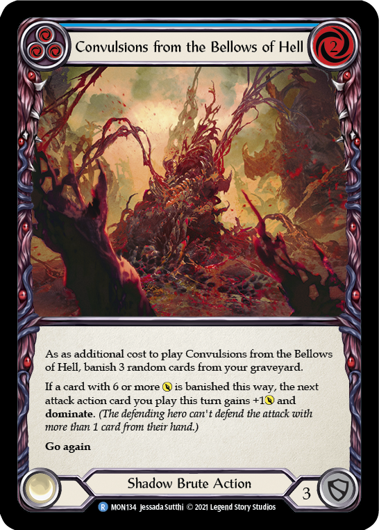 Convulsions from the Bellows of Hell (Blue) [Monarch 1st Edition] 1st Edition Rainbow Foil