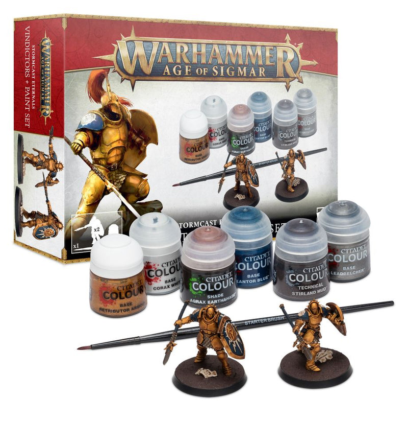 Warhammer : Age of Sigmar - Stormcast Eternals : Vindictors + Set de peinture