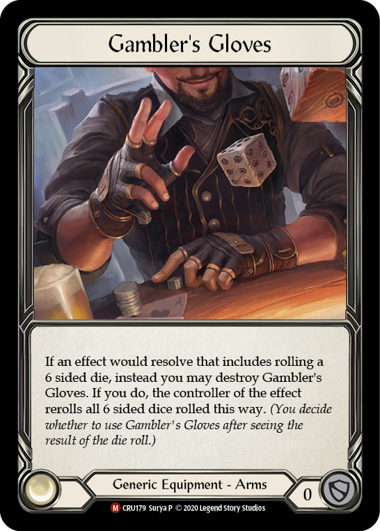 Gambler's Gloves [Crucible of War 1st Edition] 1st Edition Cold Foil