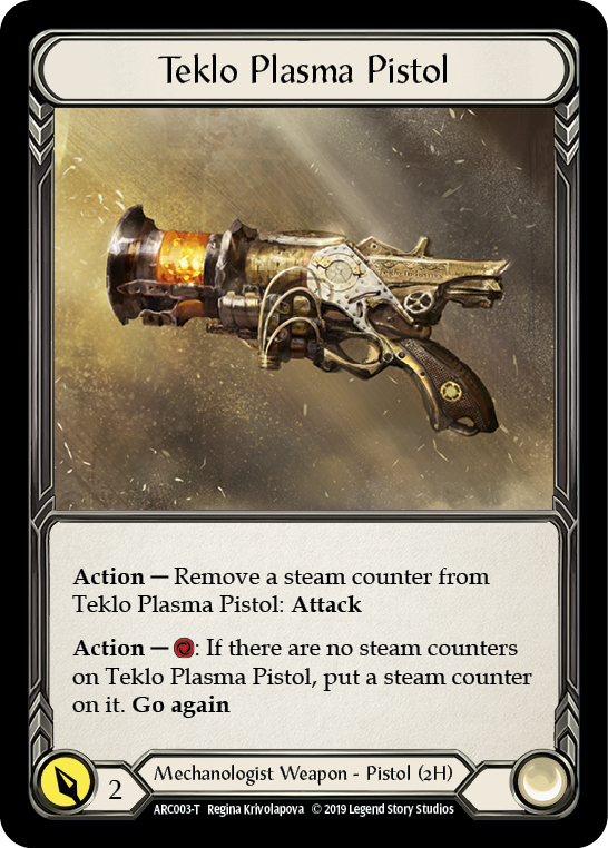 Runechant // Teklo Plasma Pistol [Arcane Rising 1st Edition] 1st Edition Normal